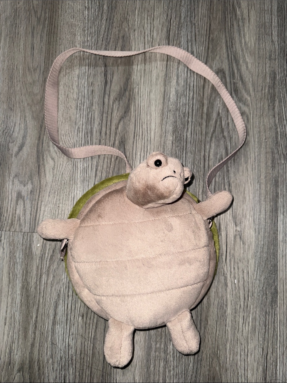 Jellycat Plush Turtle Crossbody Bag with Green Shell